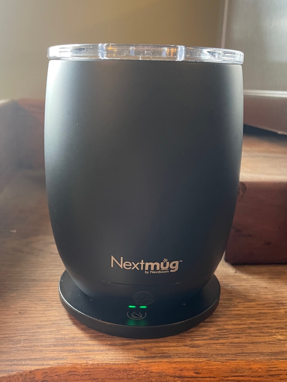 Nextmug Heated Coffee Mug with Lid - Black